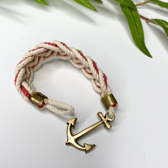 Kiel James Patrick Jewelry - Kiel James Patrick Red White Rope Bracelet